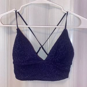 Navy Blue Bathing Suit Top